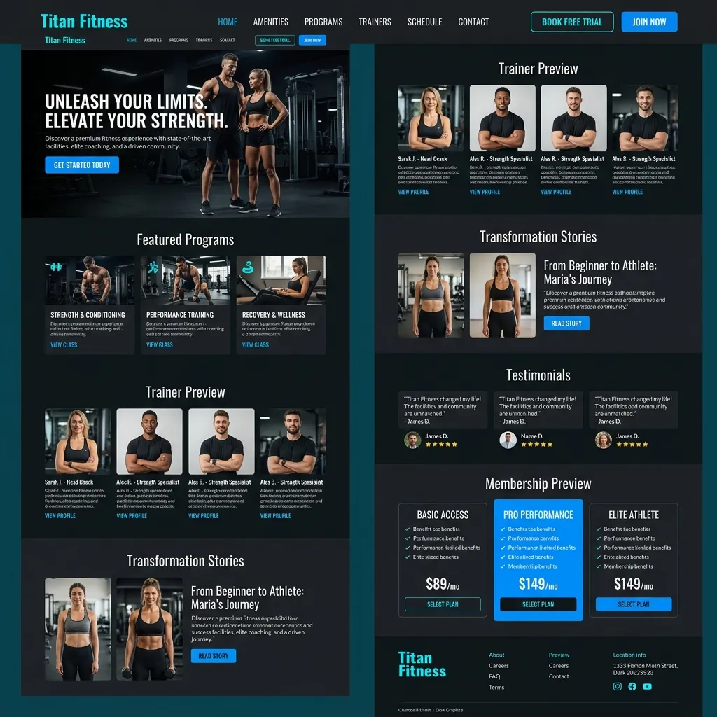 Gym Homepage