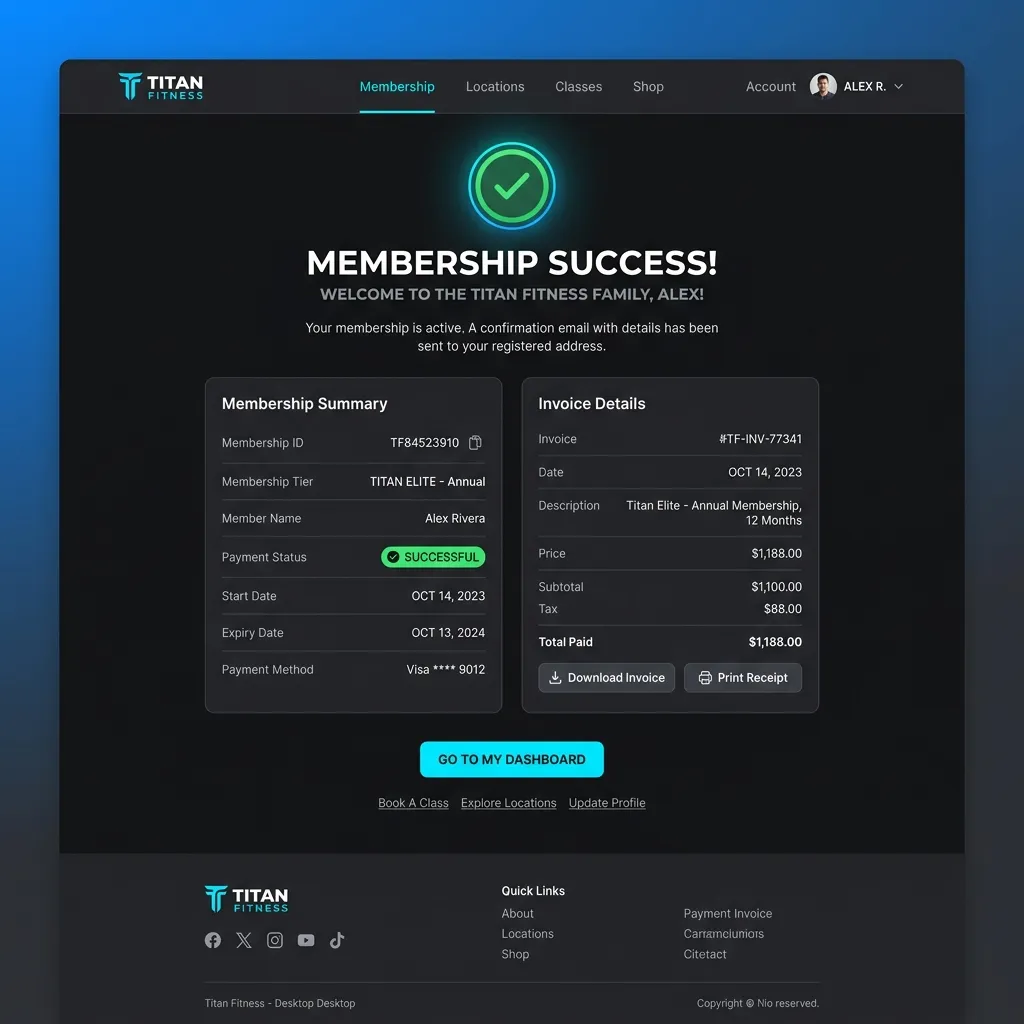 Membership Confirmation